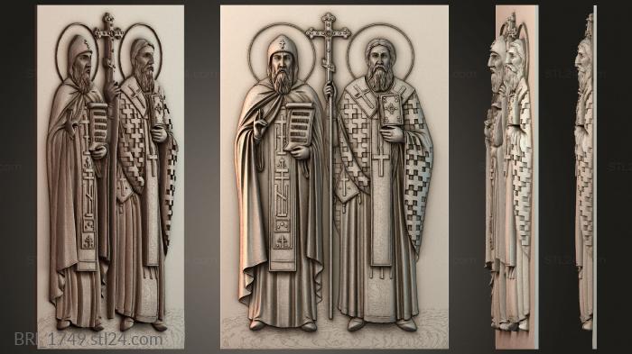 Барельефы икон (BRI_1749) 3D модель для ЧПУ станка