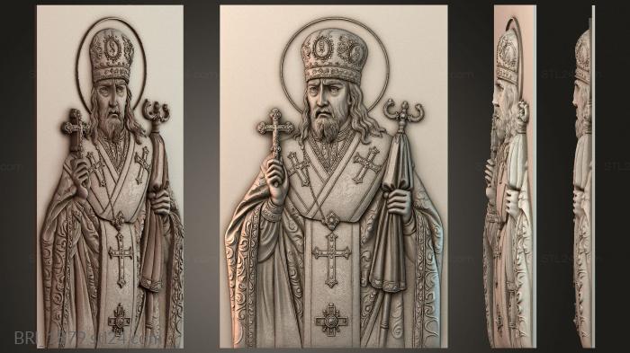 Барельефы икон (BRI_1879) 3D модель для ЧПУ станка