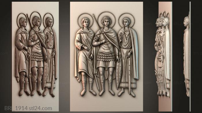 Барельефы икон (BRI_1914) 3D модель для ЧПУ станка