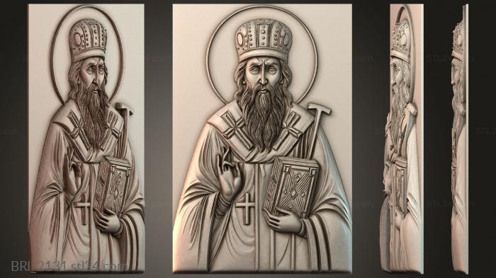 Барельефы икон (BRI_2131) 3D модель для ЧПУ станка