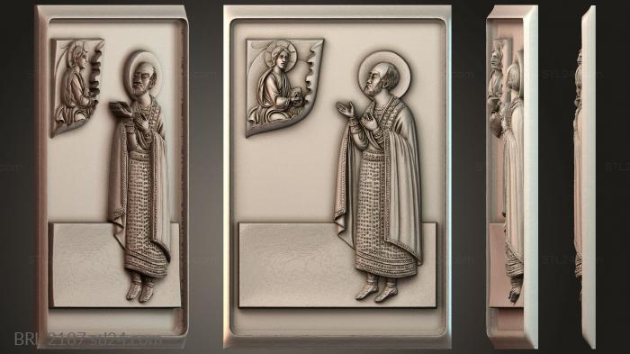 Барельефы икон (BRI_2187) 3D модель для ЧПУ станка