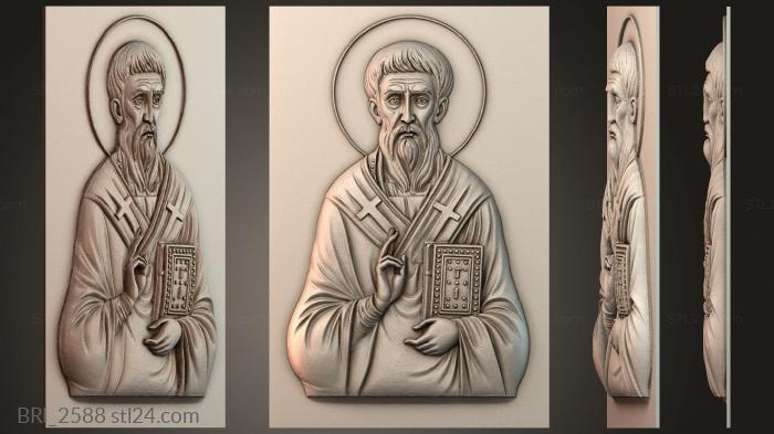 Барельефы икон (BRI_2588) 3D модель для ЧПУ станка