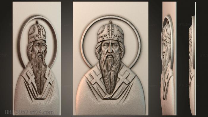 Барельефы икон (BRI_3052) 3D модель для ЧПУ станка