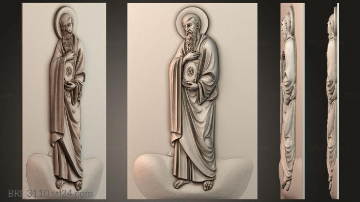 Барельефы икон (BRI_3110) 3D модель для ЧПУ станка