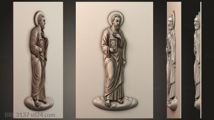 Барельефы икон (BRI_3137) 3D модель для ЧПУ станка