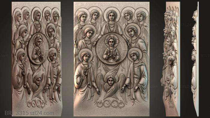 Барельефы икон (BRI_3315) 3D модель для ЧПУ станка