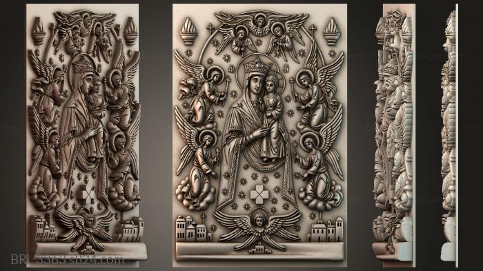 Барельефы икон (BRI_3363) 3D модель для ЧПУ станка