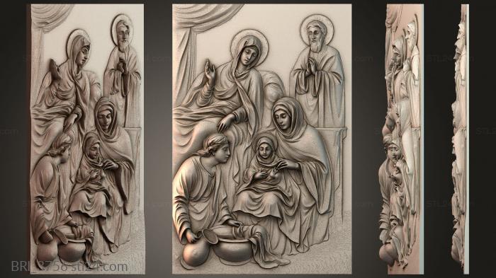 Барельефы икон (BRI_3756) 3D модель для ЧПУ станка