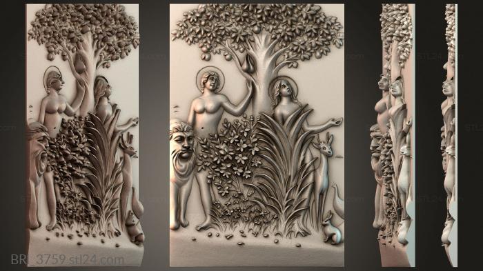 Барельефы икон (BRI_3759) 3D модель для ЧПУ станка