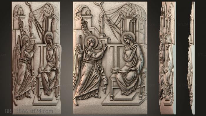 Барельефы икон (BRI_3866) 3D модель для ЧПУ станка