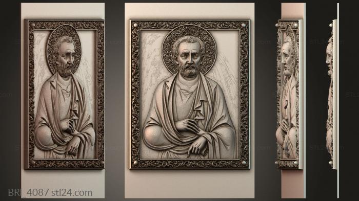 Барельефы икон (BRI_4087) 3D модель для ЧПУ станка