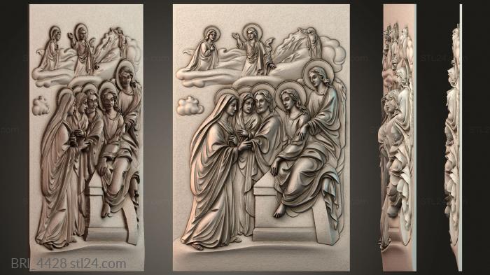 Барельефы икон (BRI_4428) 3D модель для ЧПУ станка