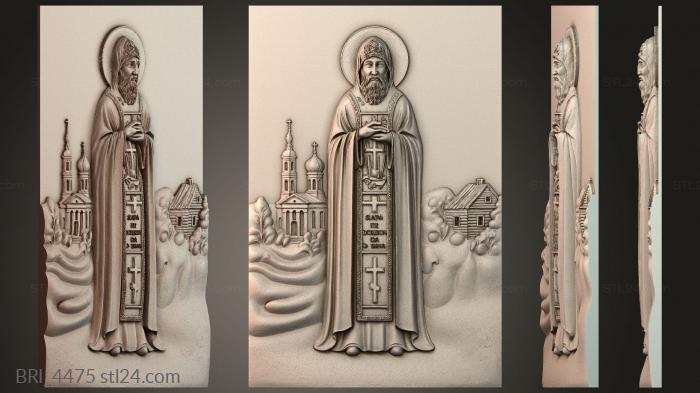 Барельефы икон (BRI_4475) 3D модель для ЧПУ станка