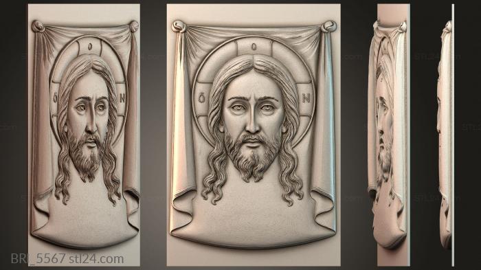 Барельефы икон (BRI_5567) 3D модель для ЧПУ станка