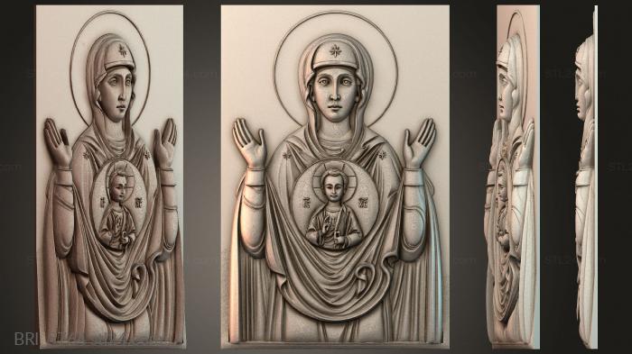 Барельефы икон (BRI_5764) 3D модель для ЧПУ станка