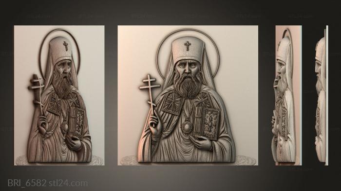 Барельефы икон (BRI_6582) 3D модель для ЧПУ станка
