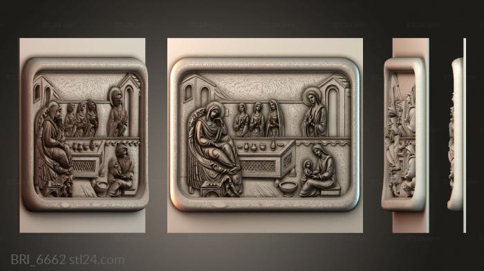 Барельефы икон (BRI_6662) 3D модель для ЧПУ станка
