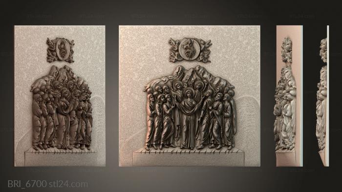 Барельефы икон (BRI_6700) 3D модель для ЧПУ станка