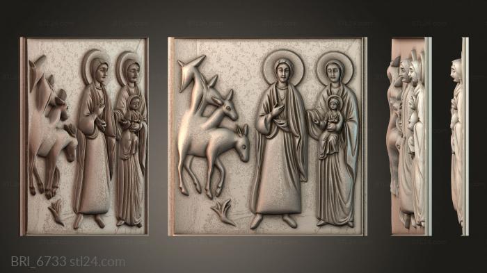 Барельефы икон (BRI_6733) 3D модель для ЧПУ станка