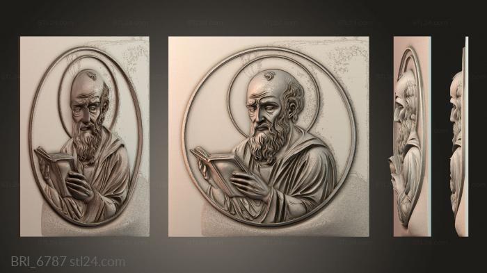 Барельефы икон (BRI_6787) 3D модель для ЧПУ станка