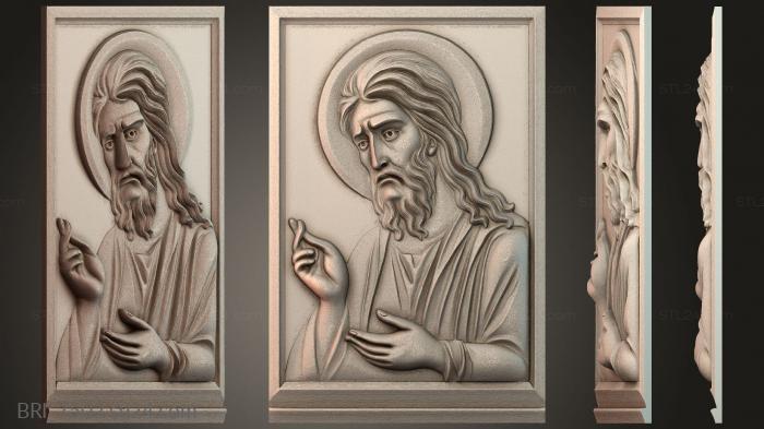 Барельефы икон (BRI_7502) 3D модель для ЧПУ станка