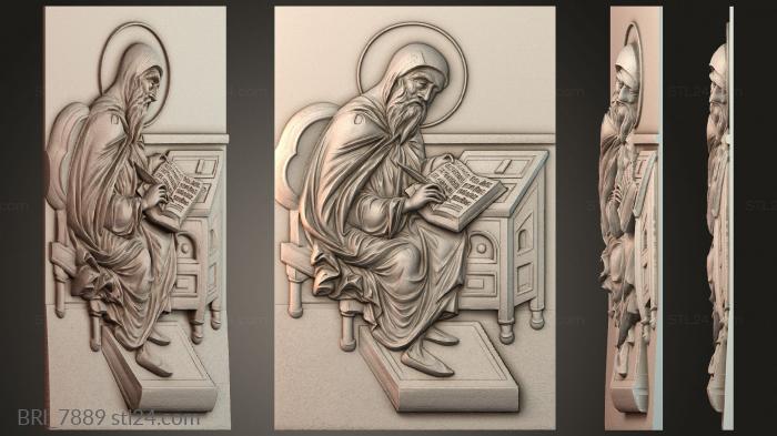 Барельефы икон (BRI_7889) 3D модель для ЧПУ станка