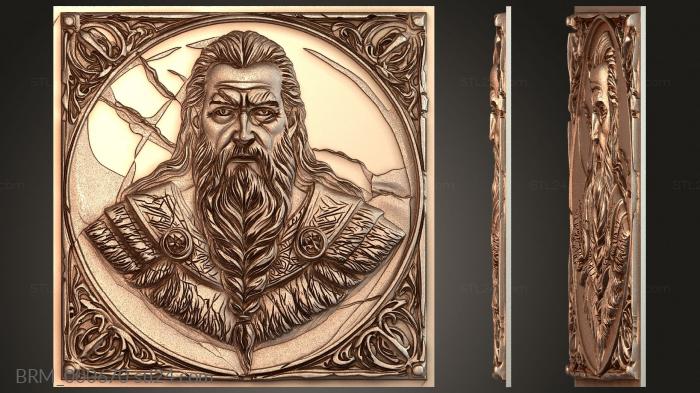 Легенды, эпос и античность (Зигфрид — сражающийся за любовь и силу, BRM_000670) 3D модель для ЧПУ станка