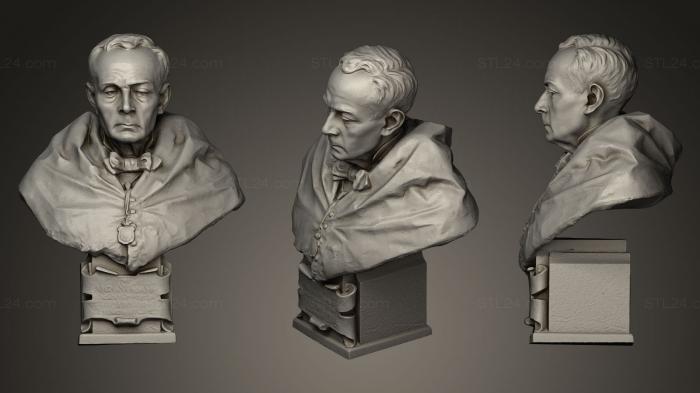 Busts and heads antique and historical (Mariano Del Amo y Mora, BUSTA_0090) 3D models for cnc
