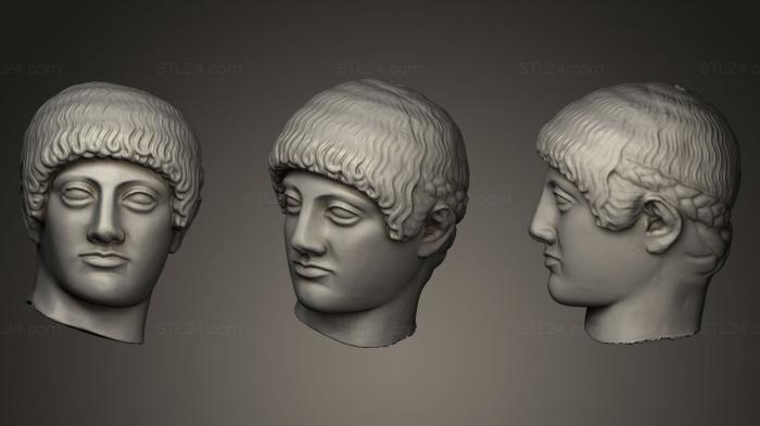 Бюсты и головы античные и исторические (Александр Великий, BUSTA_0237) 3D модель для ЧПУ станка