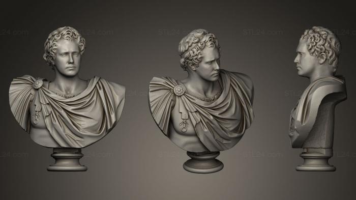 Busts and heads antique and historical (Remixed Smithsonian Bust, BUSTA_0302) 3D models for cnc