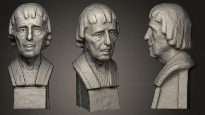 Бюсты и головы античные и исторические (Штукатурный этюд Рубена Крамера, BUSTA_0303) 3D модель для ЧПУ станка