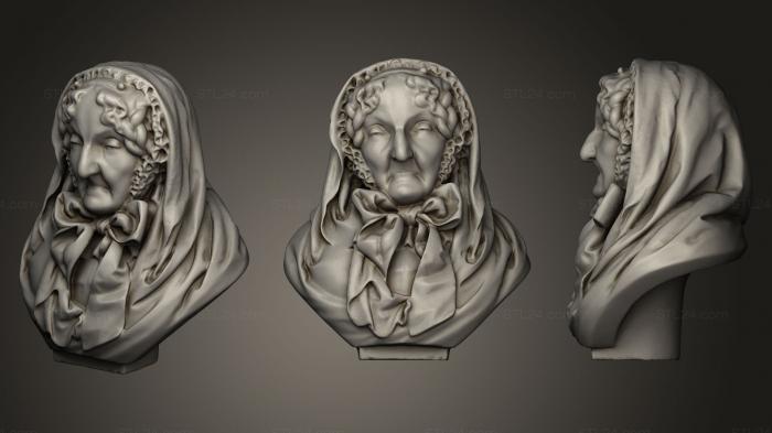 Бюсты и головы античные и исторические (Скульптурный портрет Зофьи Потоцкой, BUSTA_0308) 3D модель для ЧПУ станка