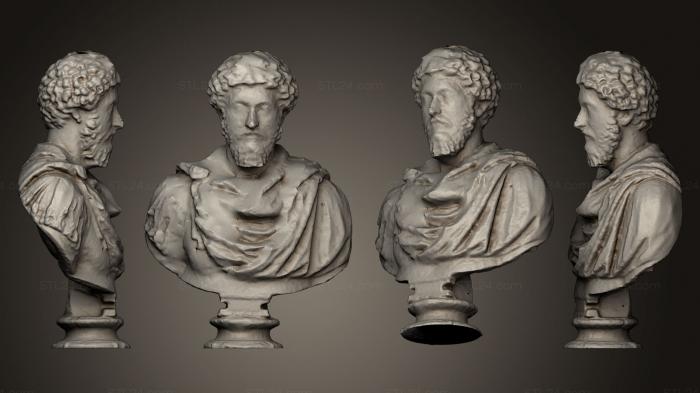 Busts and heads antique and historical (Aurelius Meshroom default settings, BUSTA_0324) 3D models for cnc