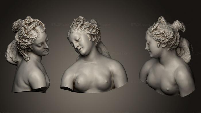 Busts and heads antique and historical (Buste Baigneuse Gabriel, BUSTA_0344) 3D models for cnc