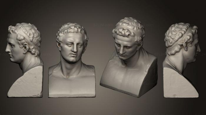 Бюсты и головы античные и исторические (Эрма де Толомео II Эвергета, BUSTA_0421) 3D модель для ЧПУ станка