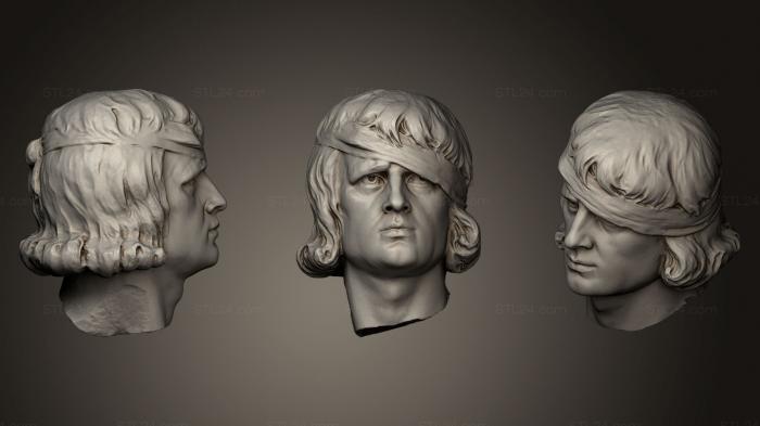 Busts and heads antique and historical (Historische Bste Extra, BUSTA_0423) 3D models for cnc