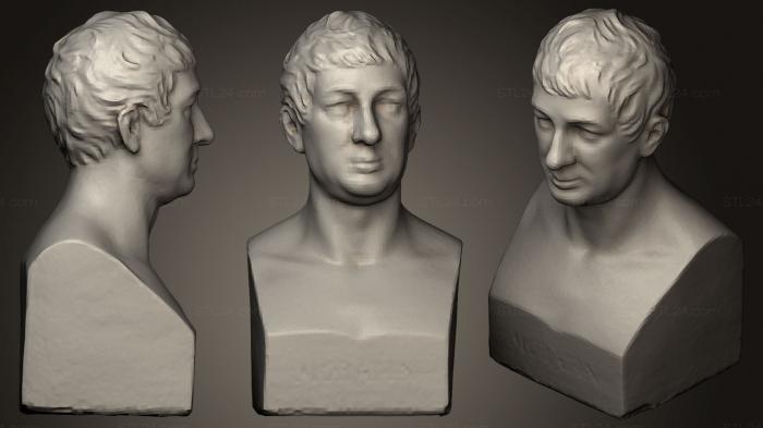 Busts and heads antique and historical (Leandro Fernndez de Moratn, BUSTA_0439) 3D models for cnc