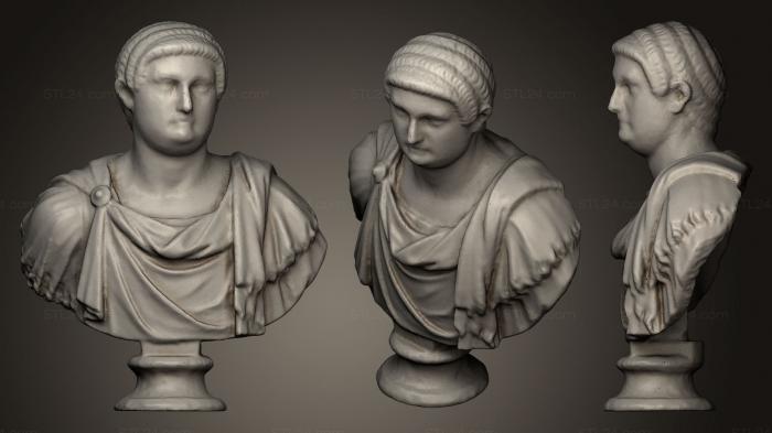 Busts and heads antique and historical (Marcus Salvius Otho 2, BUSTA_0460) 3D models for cnc