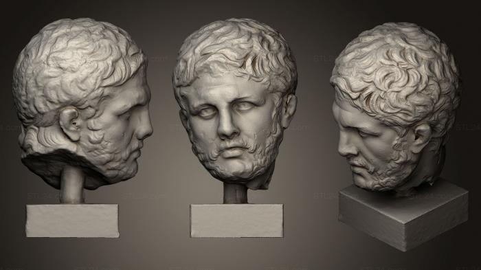 Busts and heads antique and historical (Reconstructive sculpture, BUSTA_0487) 3D models for cnc