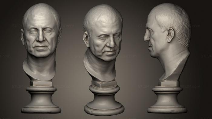 Busts and heads antique and historical (Retrato de Terentius, BUSTA_0490) 3D models for cnc