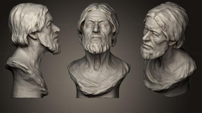 Busts and heads antique and historical (The Bulgarian Tsar Samuel, BUSTA_0516) 3D models for cnc