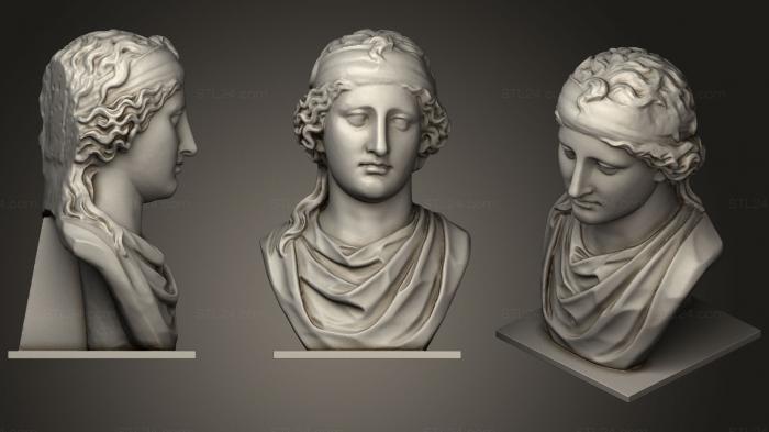 Бюсты и головы античные и исторические (Бюст Афродиты (скульптура), BUSTA_0593) 3D модель для ЧПУ станка