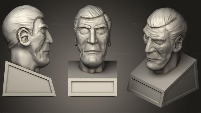 Бюсты и головы античные и исторические (Скульптор Борис Карлофф, BUSTA_0601) 3D модель для ЧПУ станка