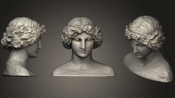 Busts and heads antique and historical (Cap de la Gegantessa Museu de la Garrotxa, BUSTA_0622) 3D models for cnc