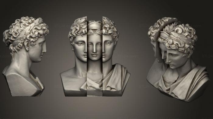 Busts and heads antique and historical (Chaos Orb  Male Bust  Female Inside, BUSTA_0624) 3D models for cnc