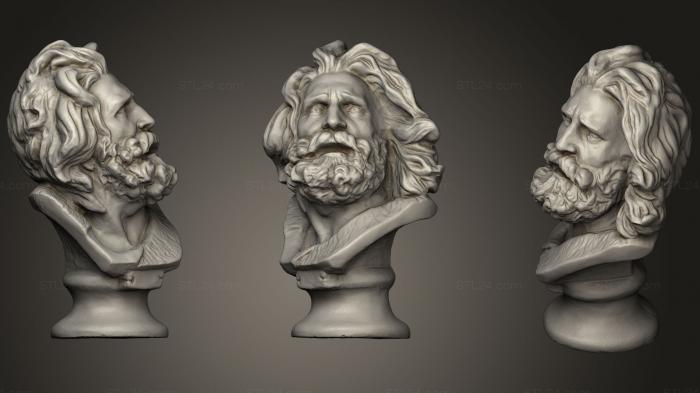 Busts and heads antique and historical (Marseille Sculpture, BUSTA_0676) 3D models for cnc