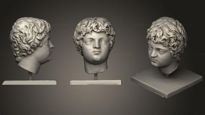 Бюсты и головы античные и исторические (Портрет Каракаллы, BUSTA_0695) 3D модель для ЧПУ станка