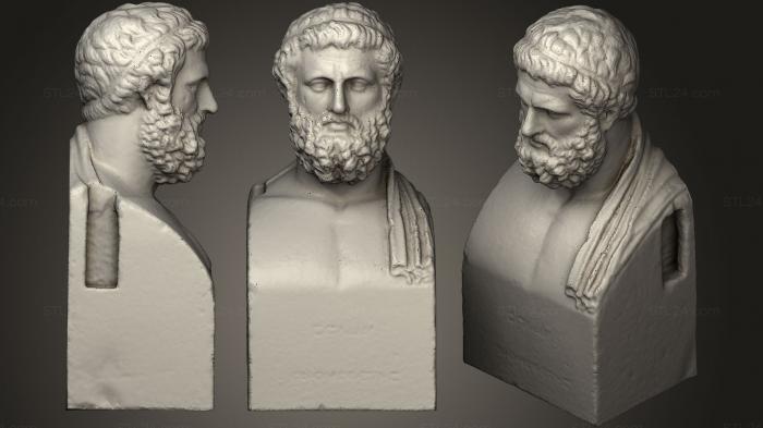 Бюсты и головы античные и исторические (Solon I, BUSTA_0712) 3D модель для ЧПУ станка
