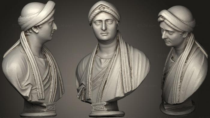 Busts and heads antique and historical (Unknown Vestal Inv 1914 n 150, BUSTA_0728) 3D models for cnc