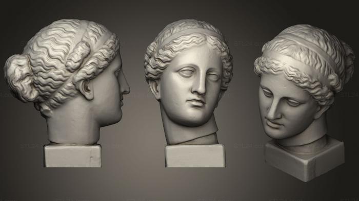 Бюсты и головы античные и исторические (Голова Венеры Арльской, BUSTA_0732) 3D модель для ЧПУ станка